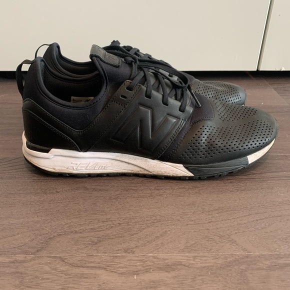 new balance 247 black leather